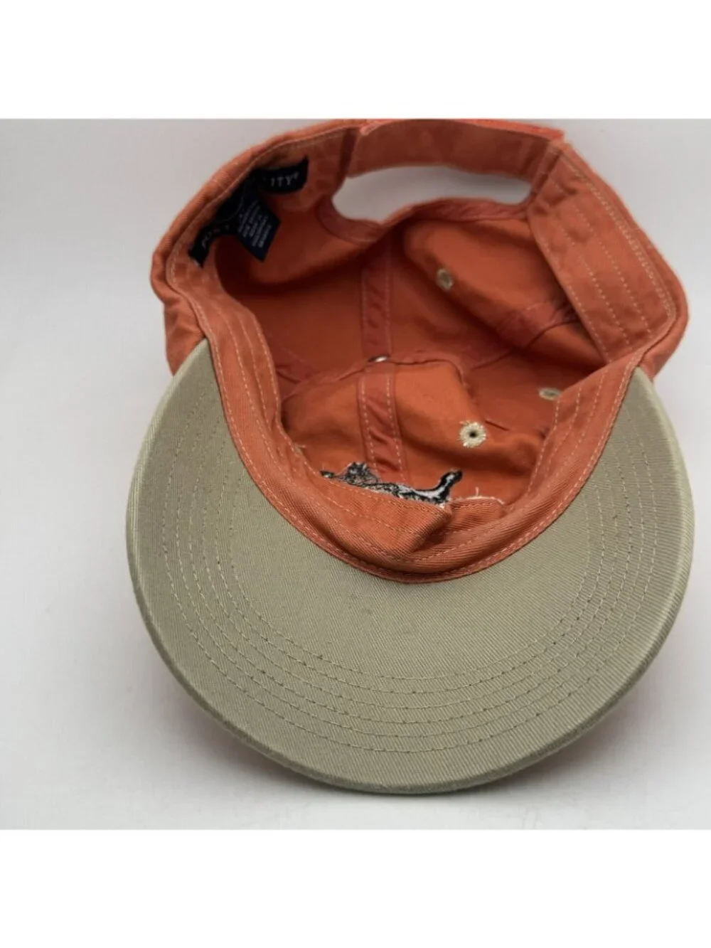 Wings & Whistles Pheasant Hunting Baseball Cap Hat Orange Tan